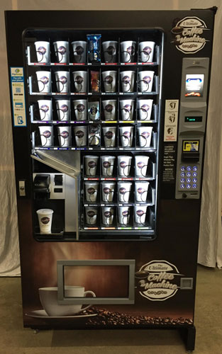 торговый автомат с бумажными стаканчиками